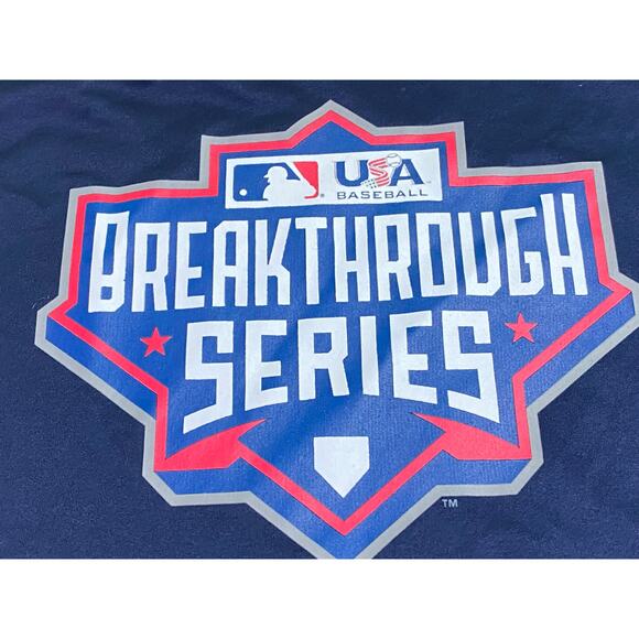 Nike Large Blue Shirt USA Baseball Breakthrough Series Short Sleeve Dri-Fit NWT - Picture 4 of 9